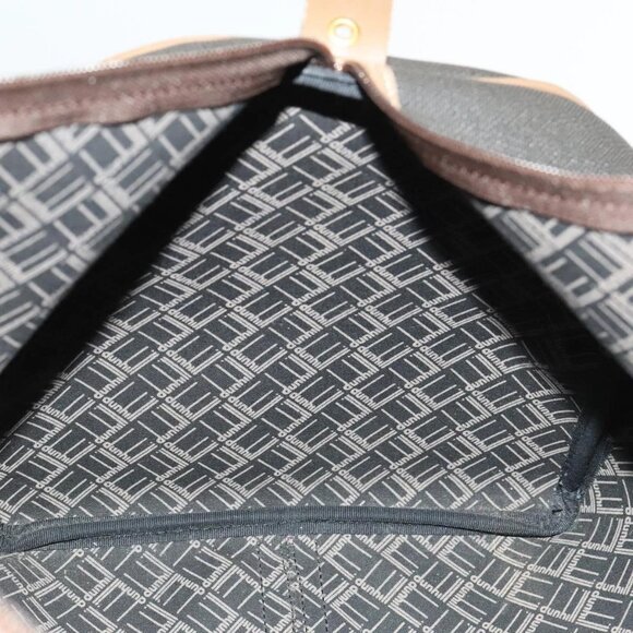 Dunhill Boston Bag PVC Brown Auth am8180 - Picture 12 of 16